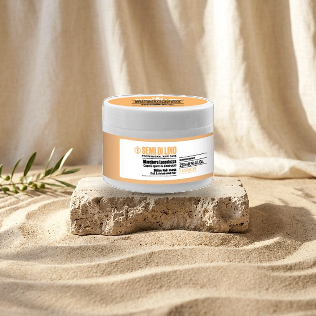 Harbor Shine Hair Mask Semi Di Lino for Dull & Dehydrated Hair 250 ml