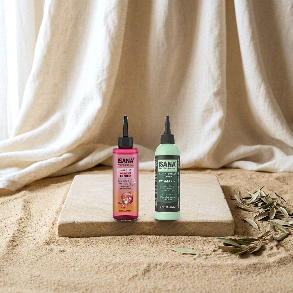 ISANA 2-in-1 Hair & Scalp Tonic & Miracle Express Hair Fluid – Vitality Boost for Hair & Scalp
