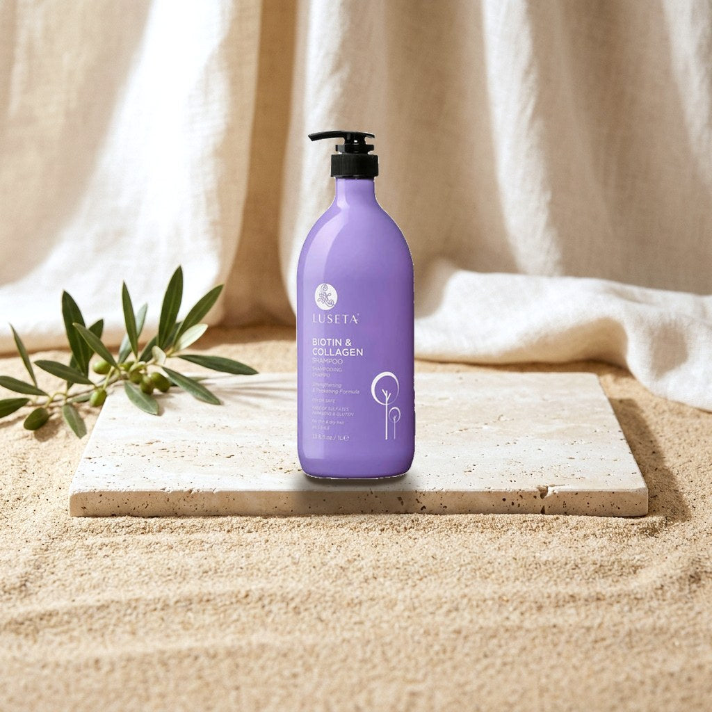 Luseta Biotin & Collagen Shampoo 1 L - For Thin & Dry Hair