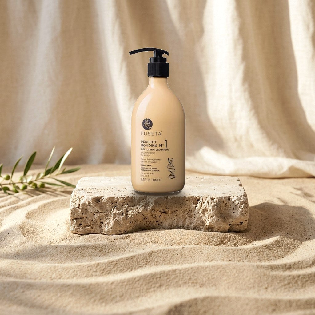 Luseta Perfect Bonding Restoring Shampoo, Bond Strengthening & Color Longevity for All Hair Type, Sulfate & Paraben Free,  500 ml