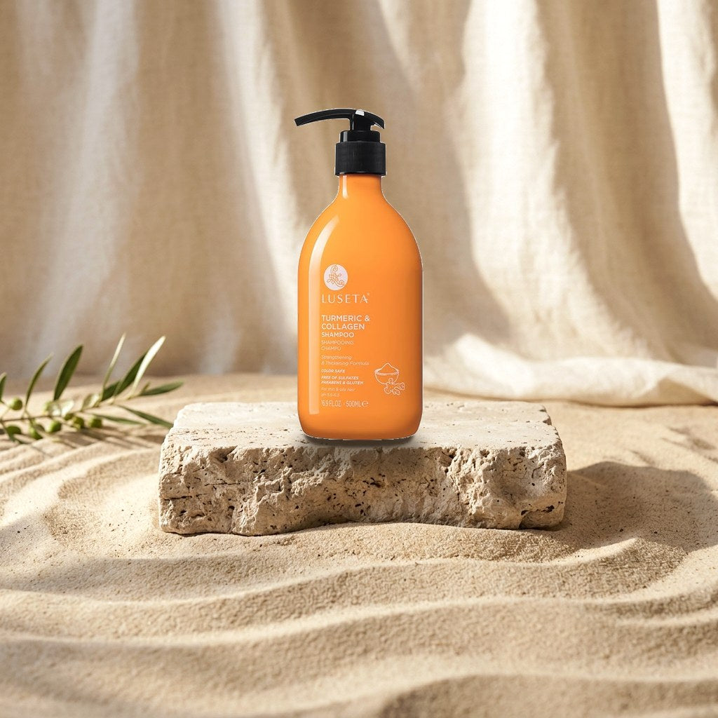 Luseta Turmeric & Collagen Shampoo 500 ml - For Thin & Oily Hair