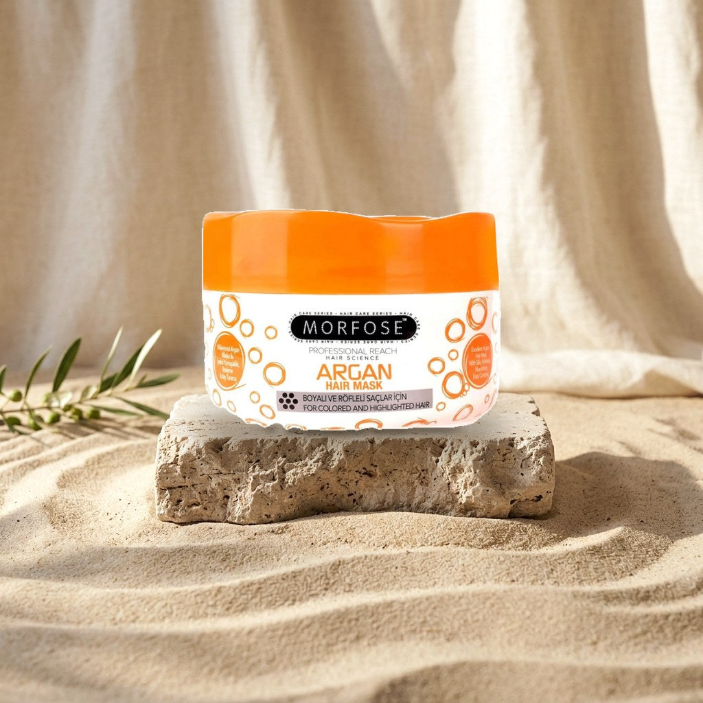 Morfose Argan Hair Mask 500 ml - Hair Care with Argan Oil - For Coloured & Highlighted Hair
