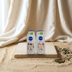 NIVEA Winter Moment Shea Butter Shower Gel 250 ml & Shower Creme with Nourishing Cocoa Oil 250 ml