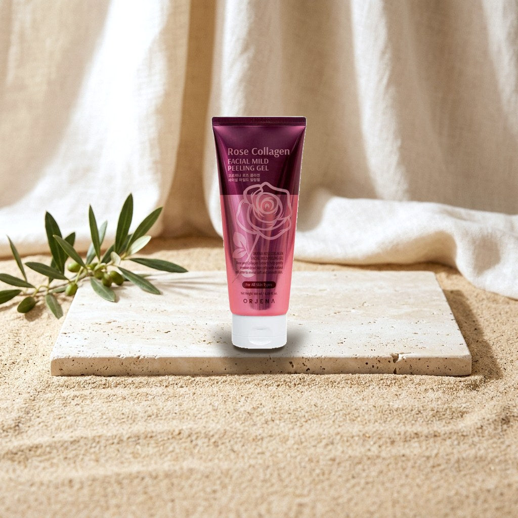 Orjena Rose Collagen Facial Mild Peeling Gel 180 ml