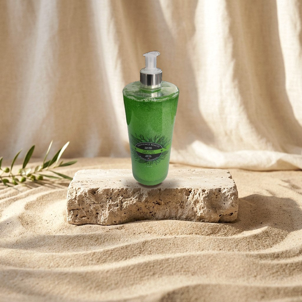 Provence Beauty The Wert Green Tea Liquid Soap for Hands & Body with Coconut Oil 1000 ml