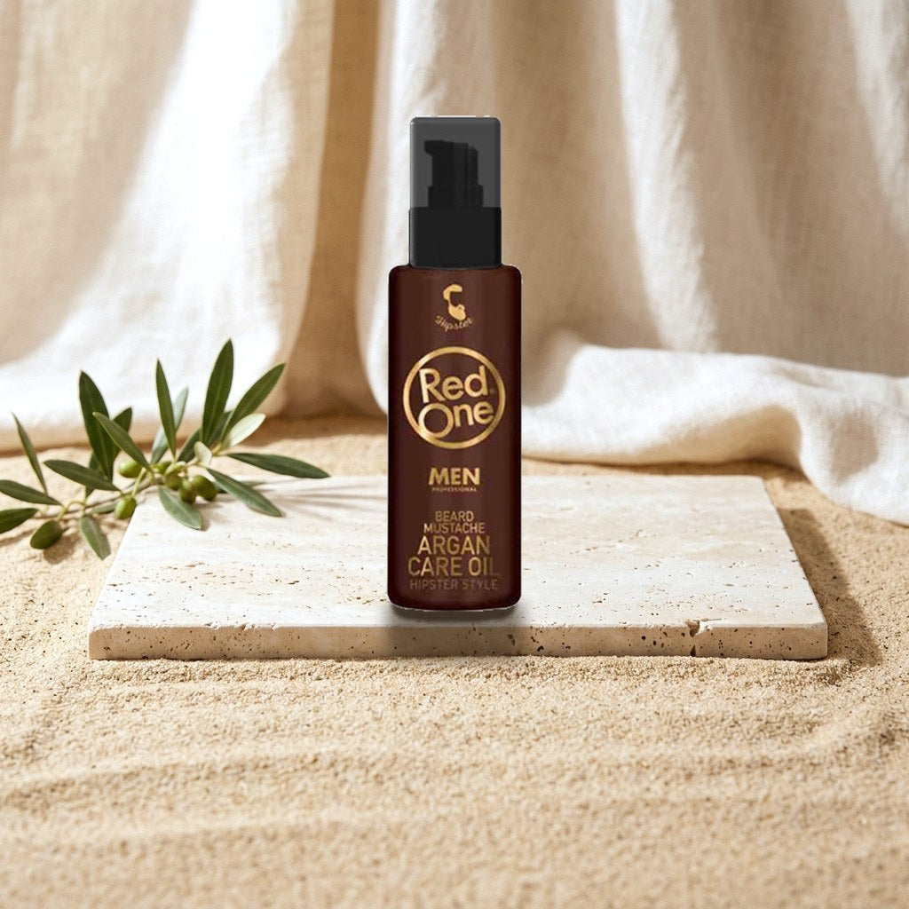 RedOne Conditioning Beard & Moustache Argan Care Oil 50 ml – Moisture & Care for a Well-Groomed Look