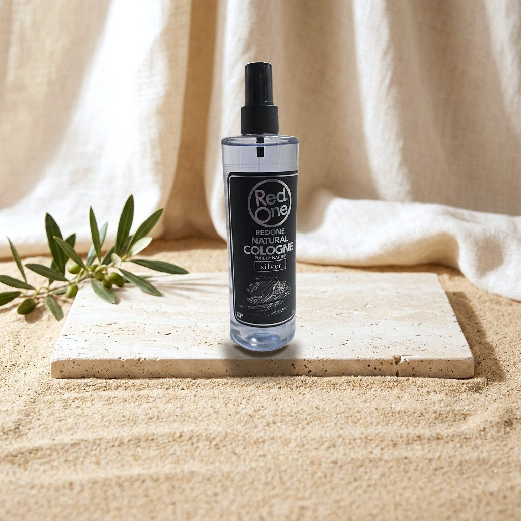 RedOne Natural Cologne Silver 400 ml – Refreshing Eau de Cologne with Long-Lasting Fragrance