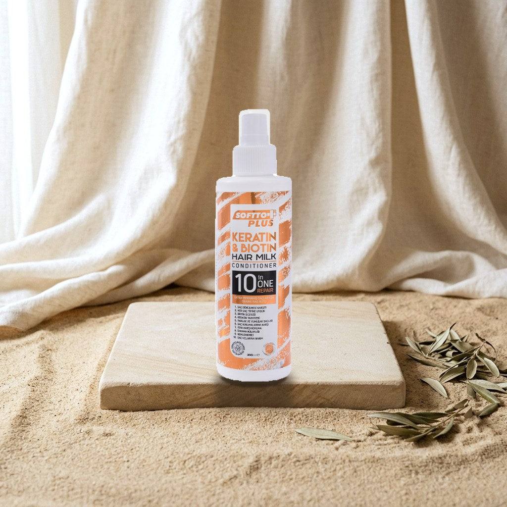 Softto Plus Leave-in Hair Milk with Keratin & Biotin 200 ml