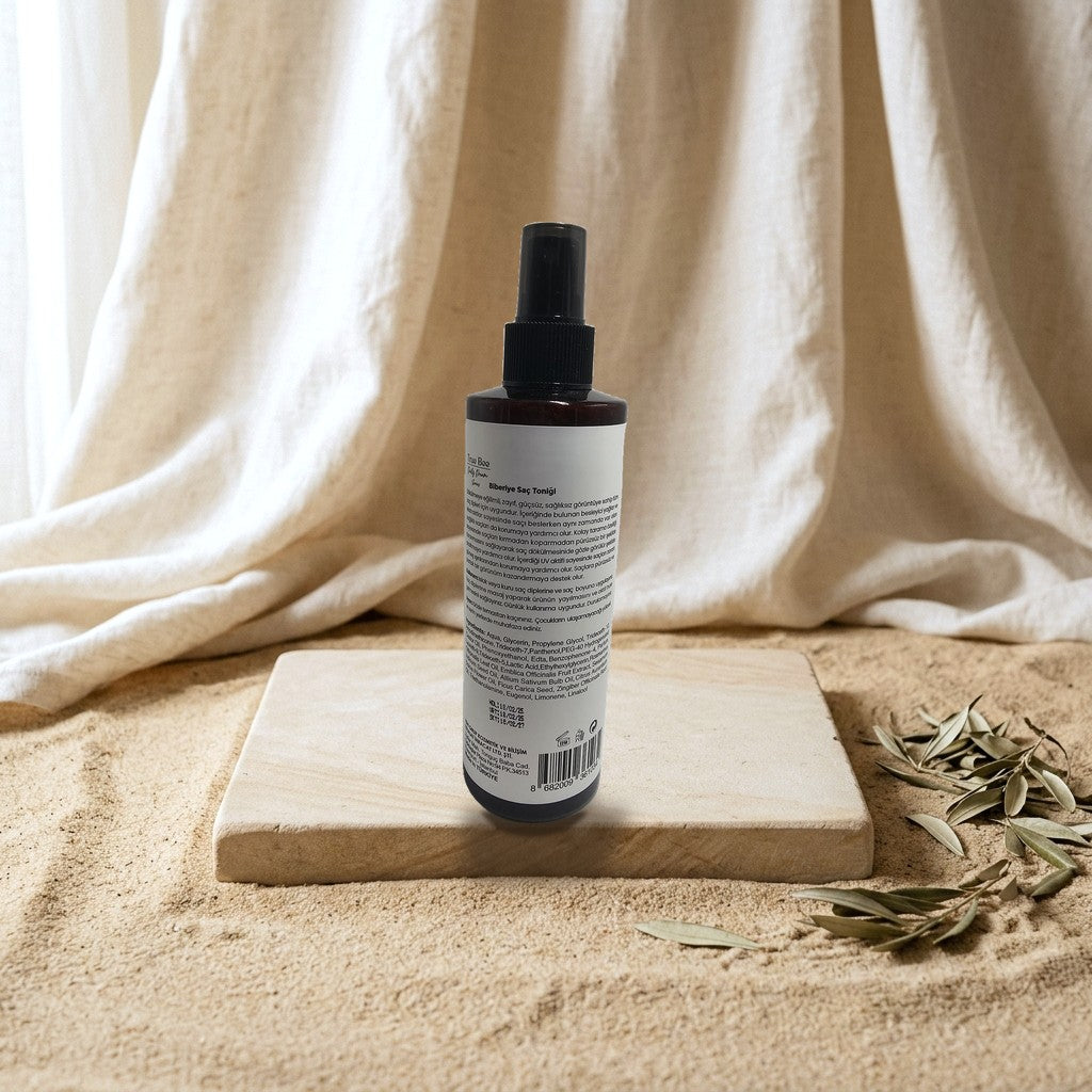 True Bee Daily Dream Rosemary Miracle Hair Tonic 250 ml, back label with ingredients