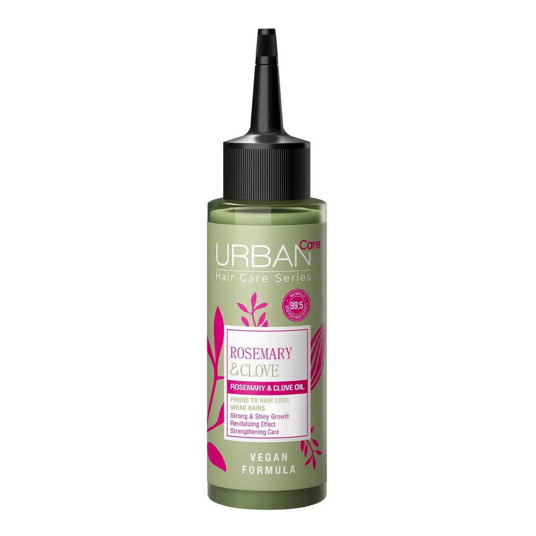 Urban Care Rosemary & Clove Hair Care & Treatment Set – Vegan & Paraben-Free Hair Strengthening Trio (Hair Care Oil 100 ml, Hair Care Water 150 ml, Milk 200 ml)