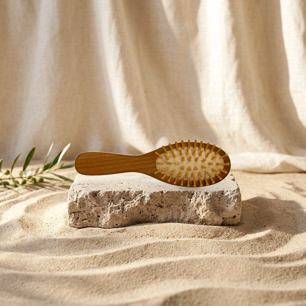 Wooden Paddle Hair Brush – Natural Finish