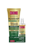 BIOBLAS Botanic Argan Oil Hair Care Cream 250 ml & Liquid Conditioner 115 ml - Aegean Vibe