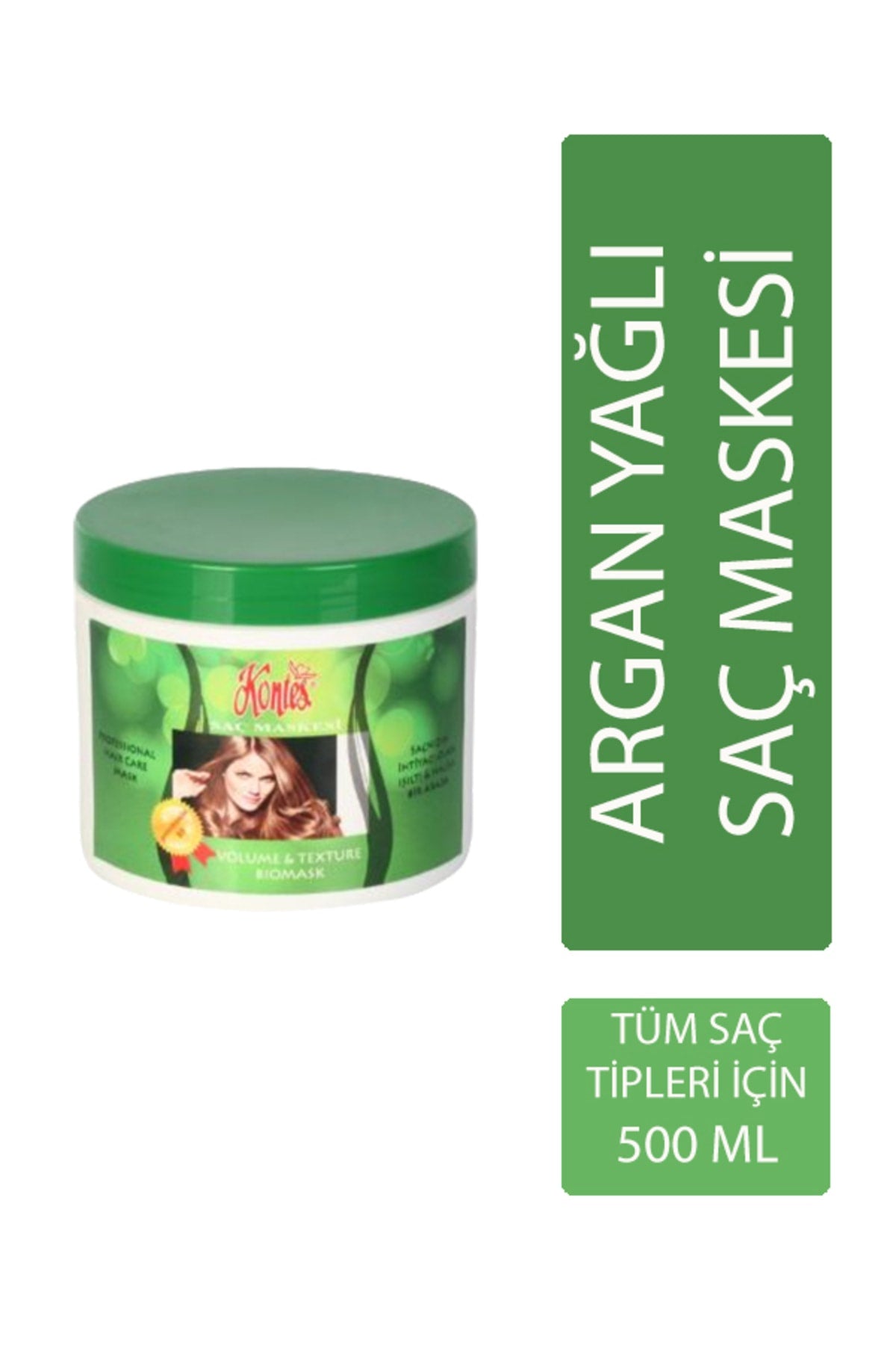 Kontes Hair Volume & Texture Biomask / Argan Oil Hair Mask 500 ml - Aegean Vibe