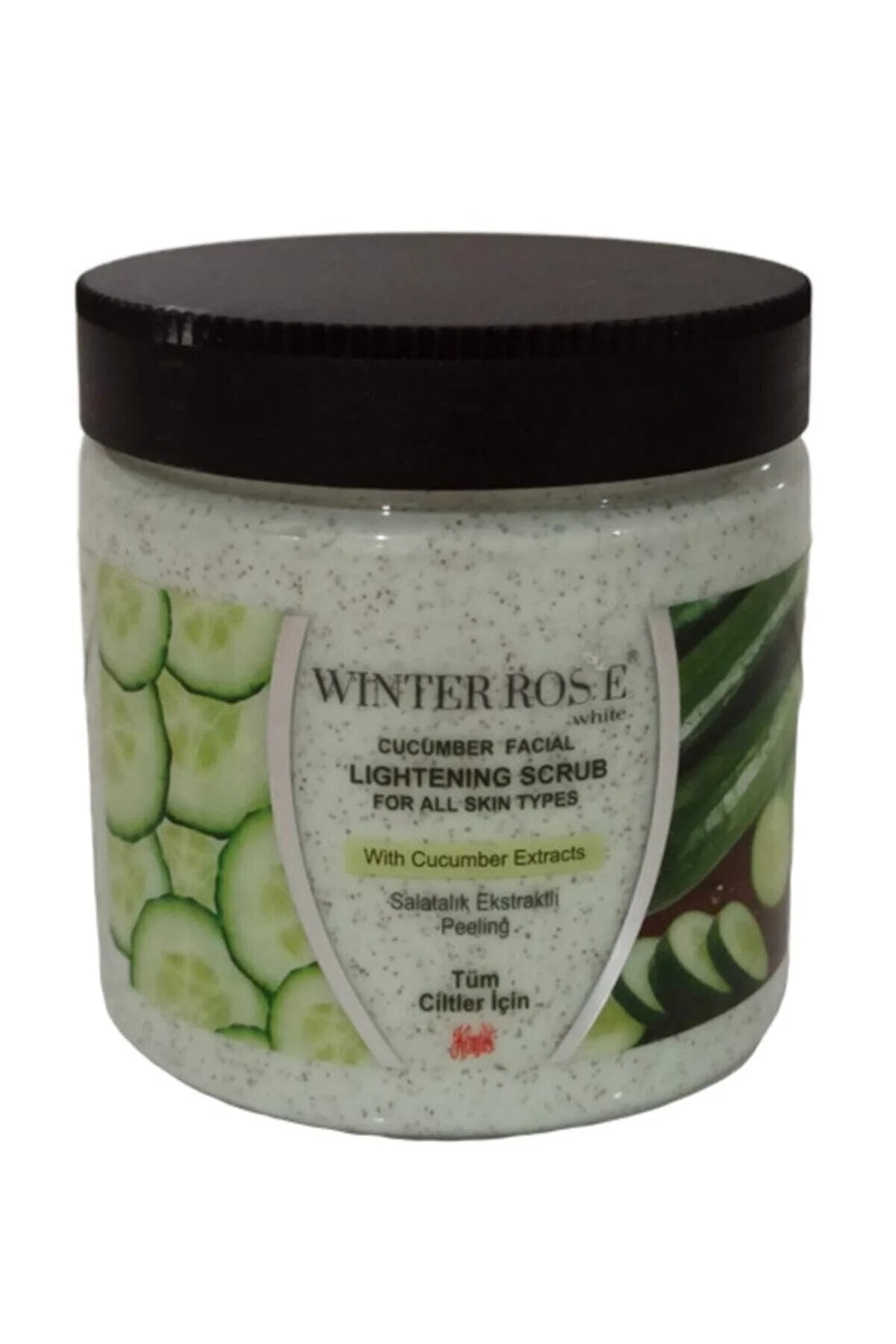 Kontes Winter Rose Cucumber Lightening Scrub 500 gr - Aegean Vibe